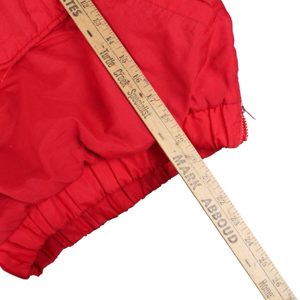 Vintage Nebraska Huskers Hooded Pullover Puffer Jacket Red Black Youth Small - Picture 4 of 6